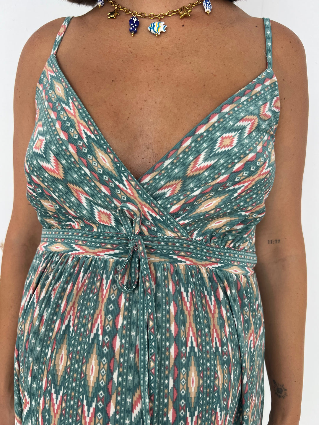 Vestido Amanda turquesa