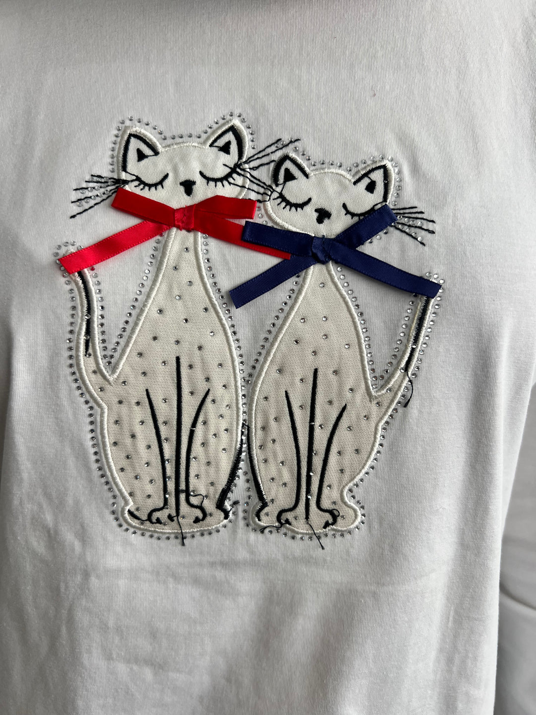 Camiseta Cats blanco