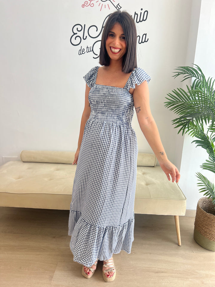 Vestido Yanira azul marino