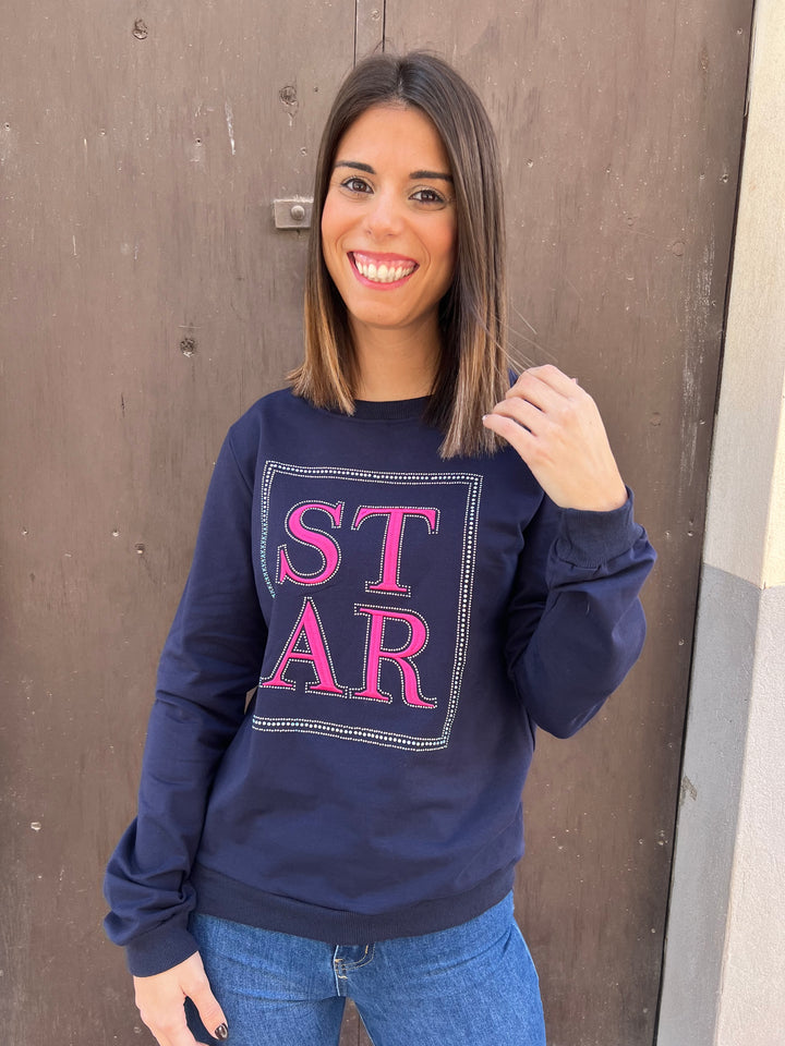 Sudadera Star azul marino