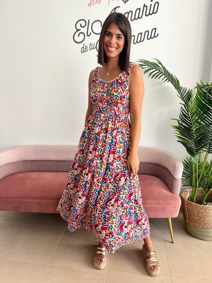 Vestido Silvia fucsia
