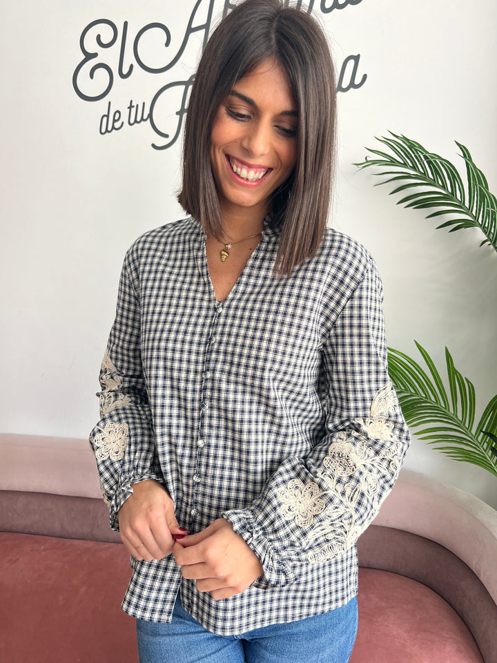 Camisa Manuela azul marino