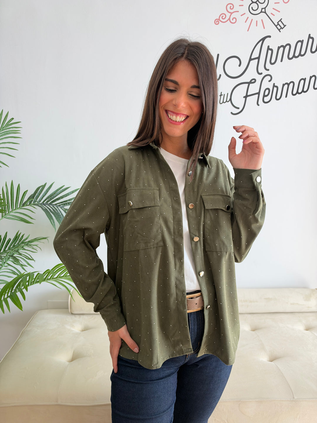 Sobrecamisa Florencia verde militar