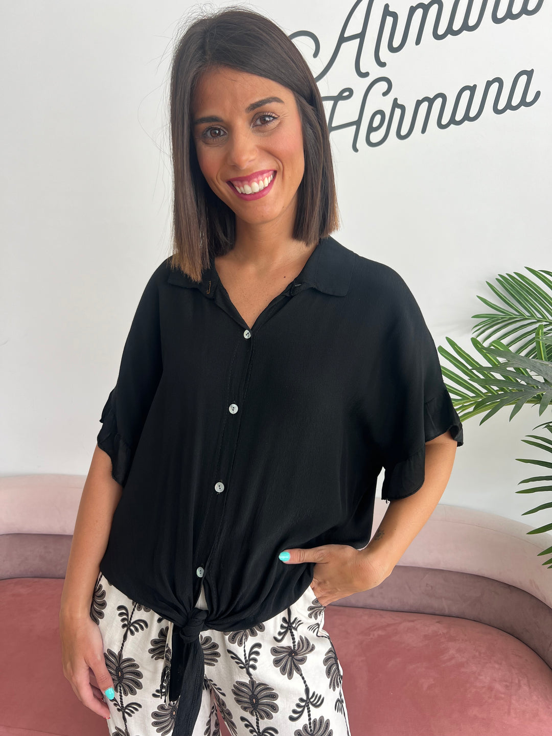 Camisa Kuky negro