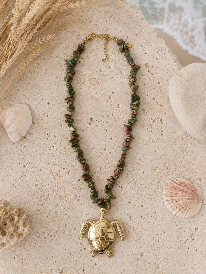 Collar Koa verde