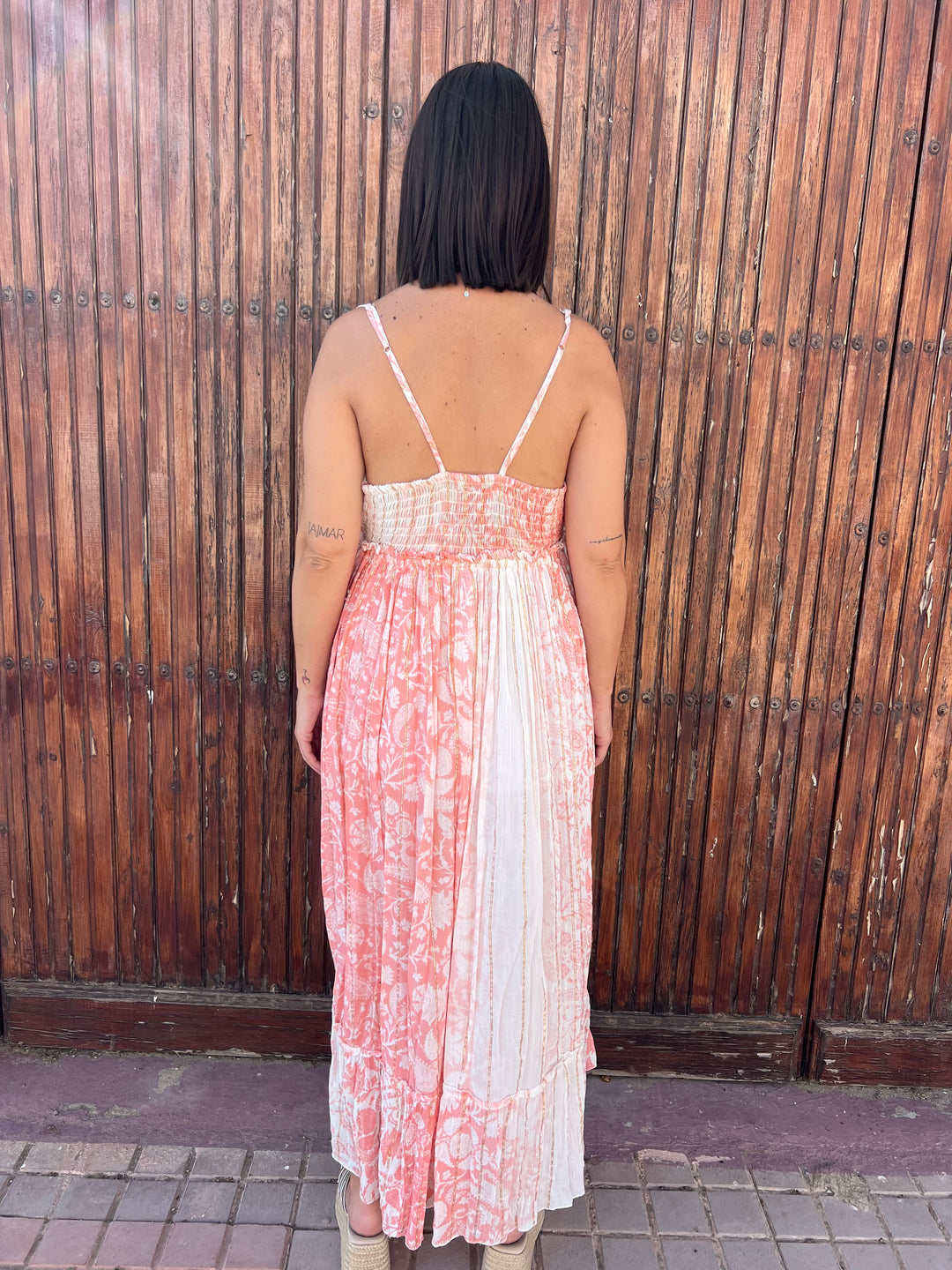 Vestido Menorca coral