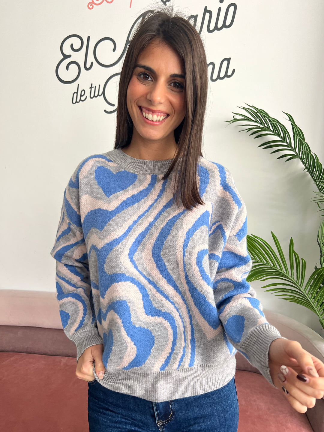 Jersey Corazones azul