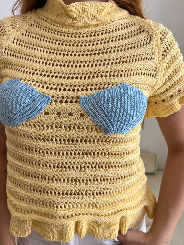 Top Almejas amarillo