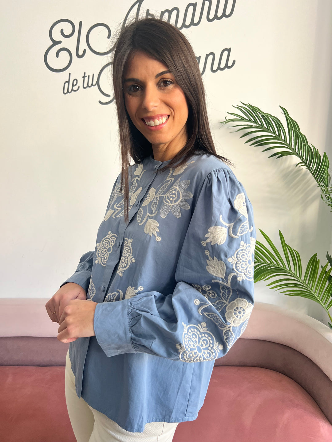 Camisa María celeste