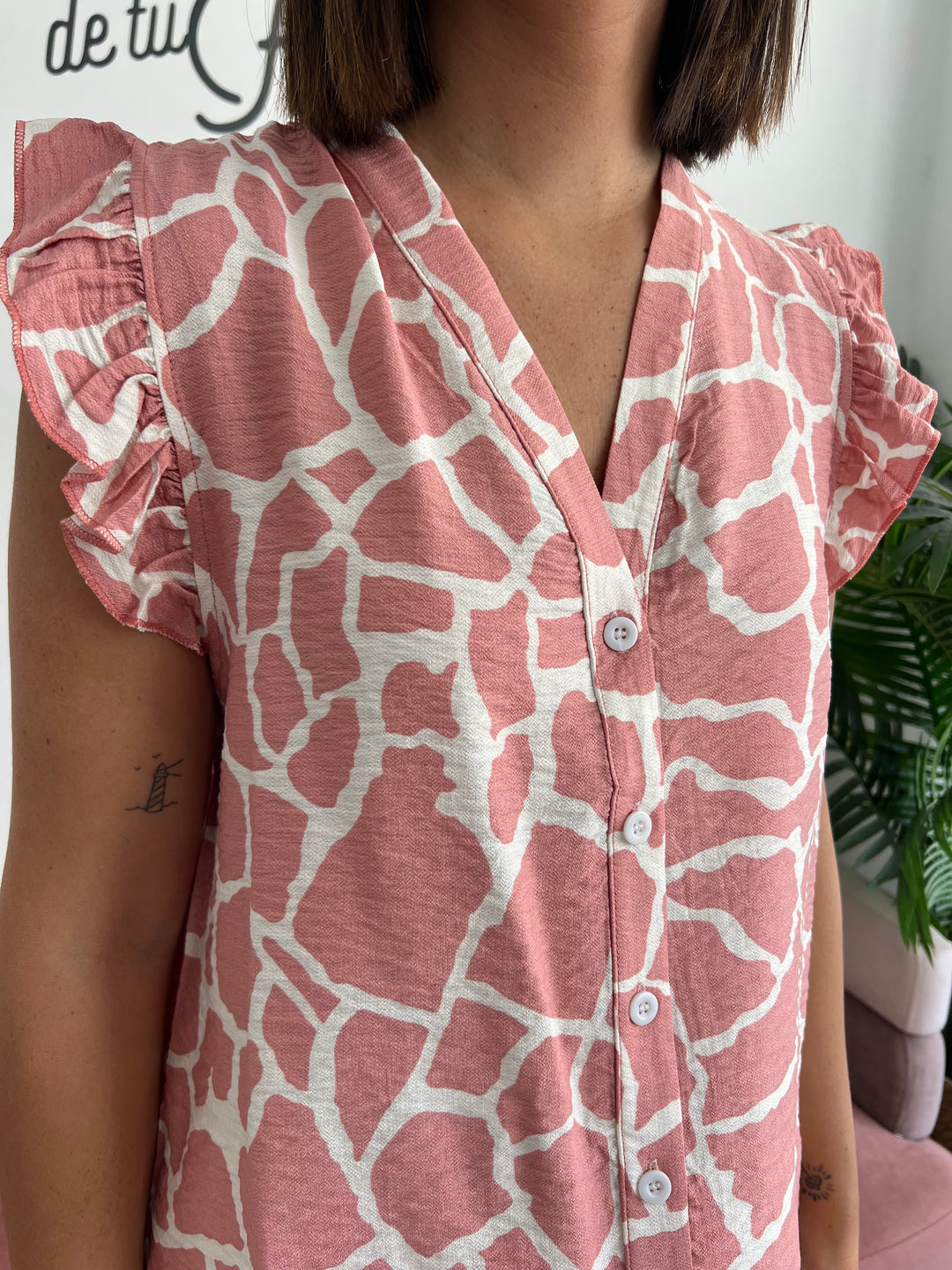Camisa Cruz rosa