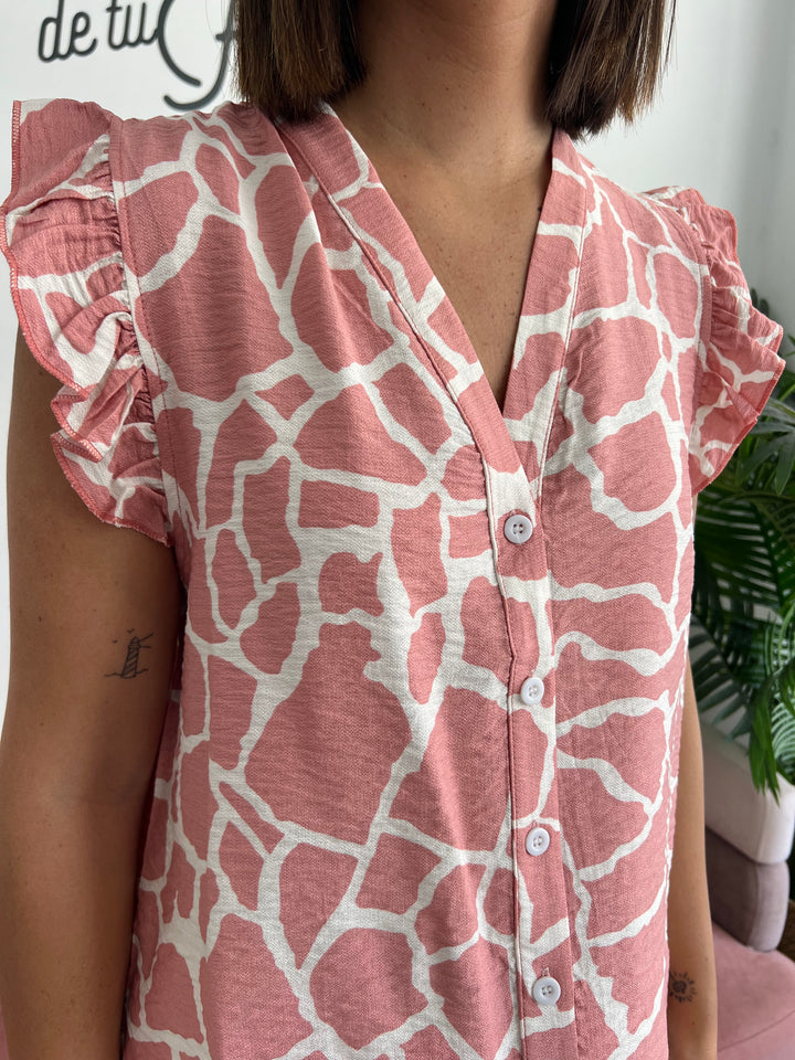 Camisa Cruz rosa
