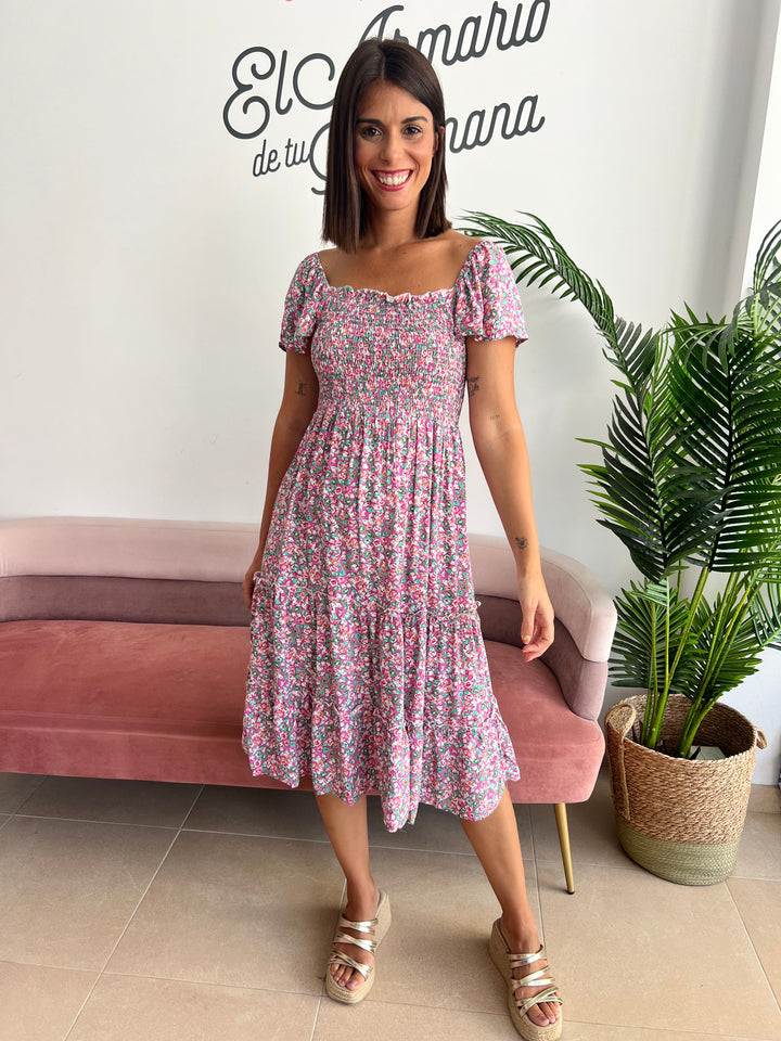 Vestido Nagore rosa