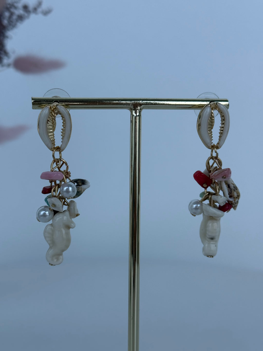 Pendientes Náyade Rojo (no acero)