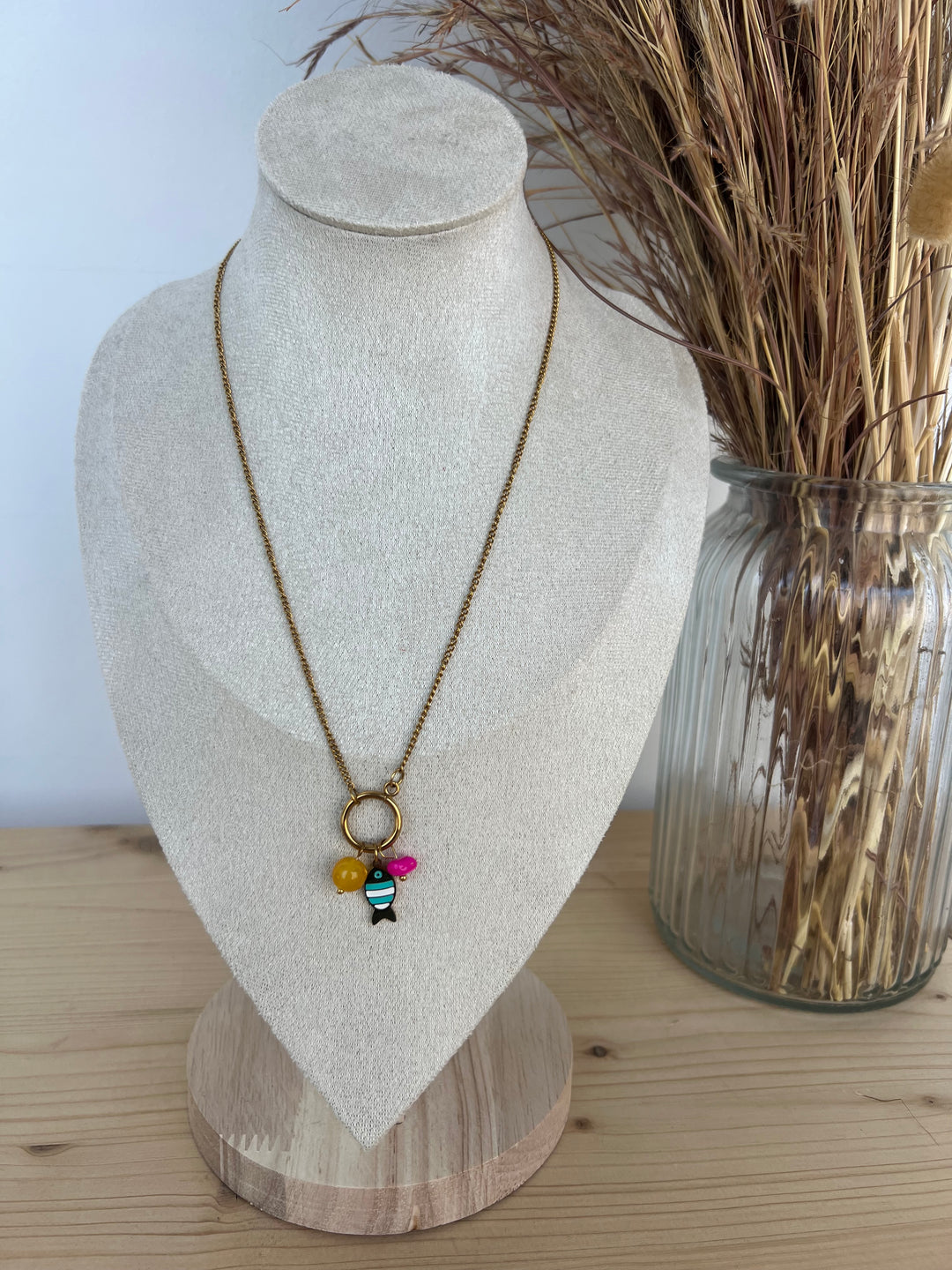 Collar Elio turquesa (acero)