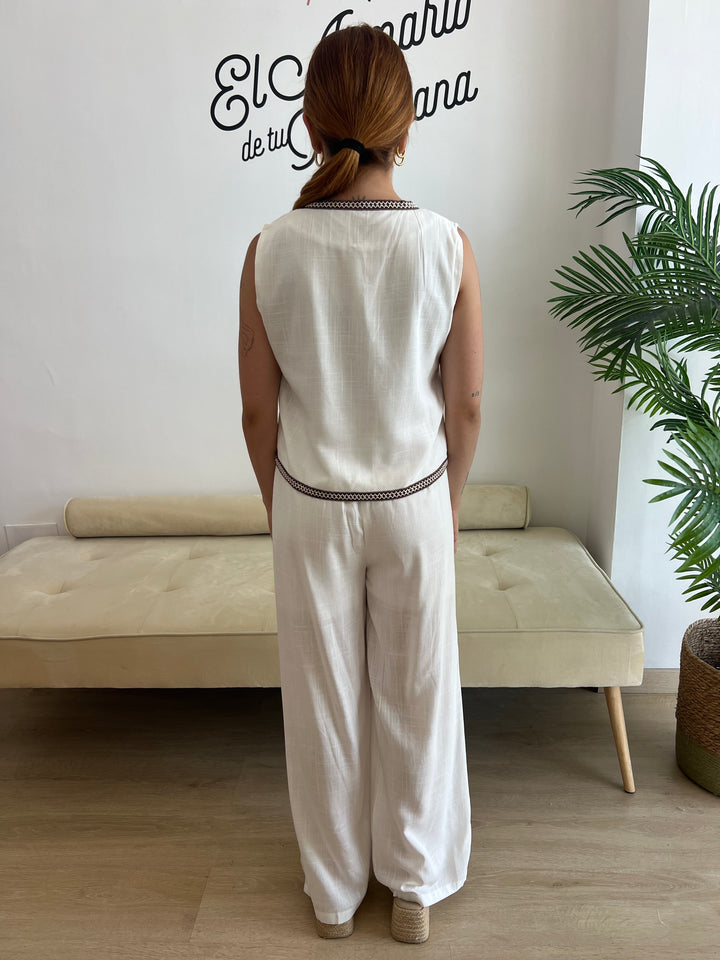 Conjunto Michell blanco roto