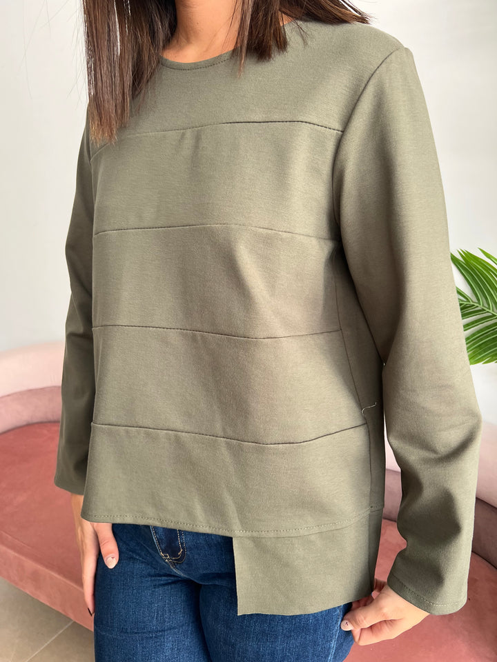 Sudadera Abby verde oscuro