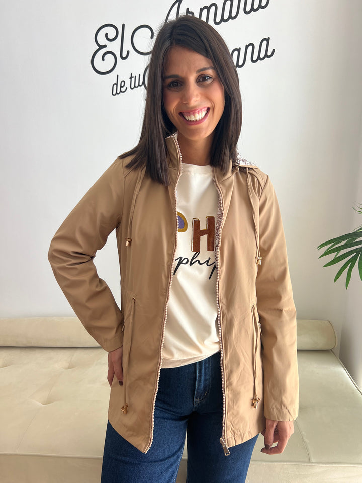 Chaqueta Reversible Úrsula caqui