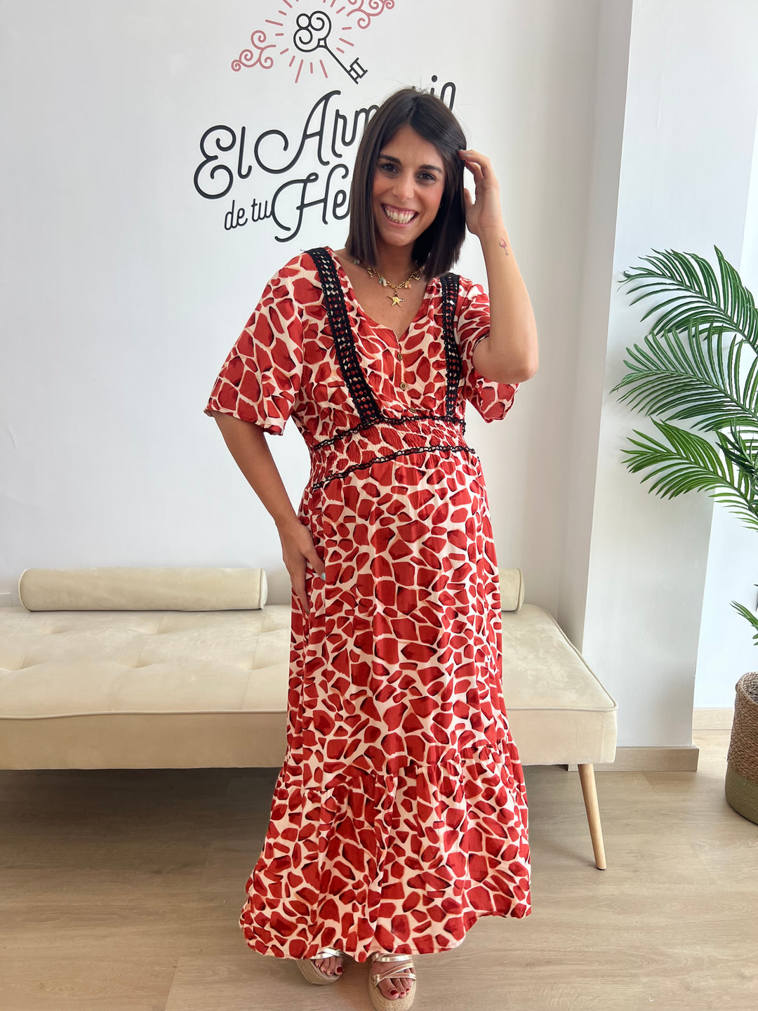 Vestido Henar teja