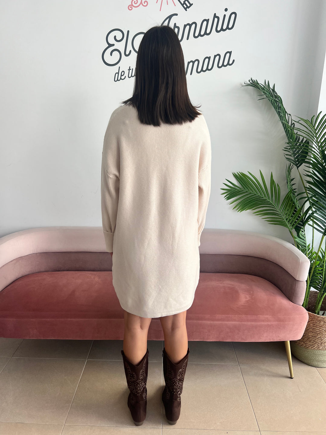 Vestido Matilda beige