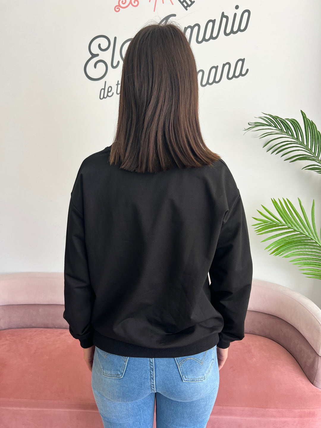 Sudadera Cherries negro