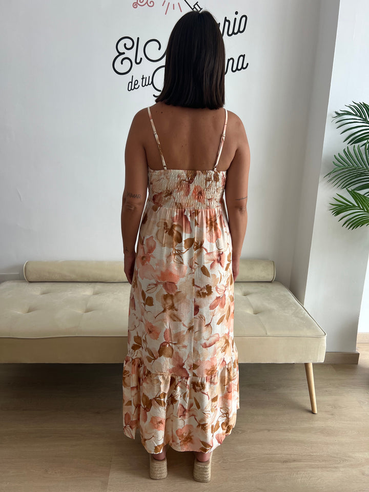 Vestido Abby salmón