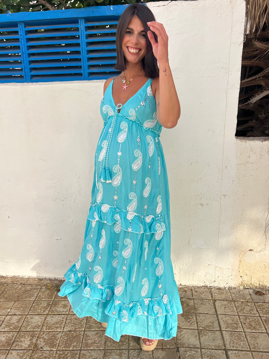 Vestido Mojito azul turquesa