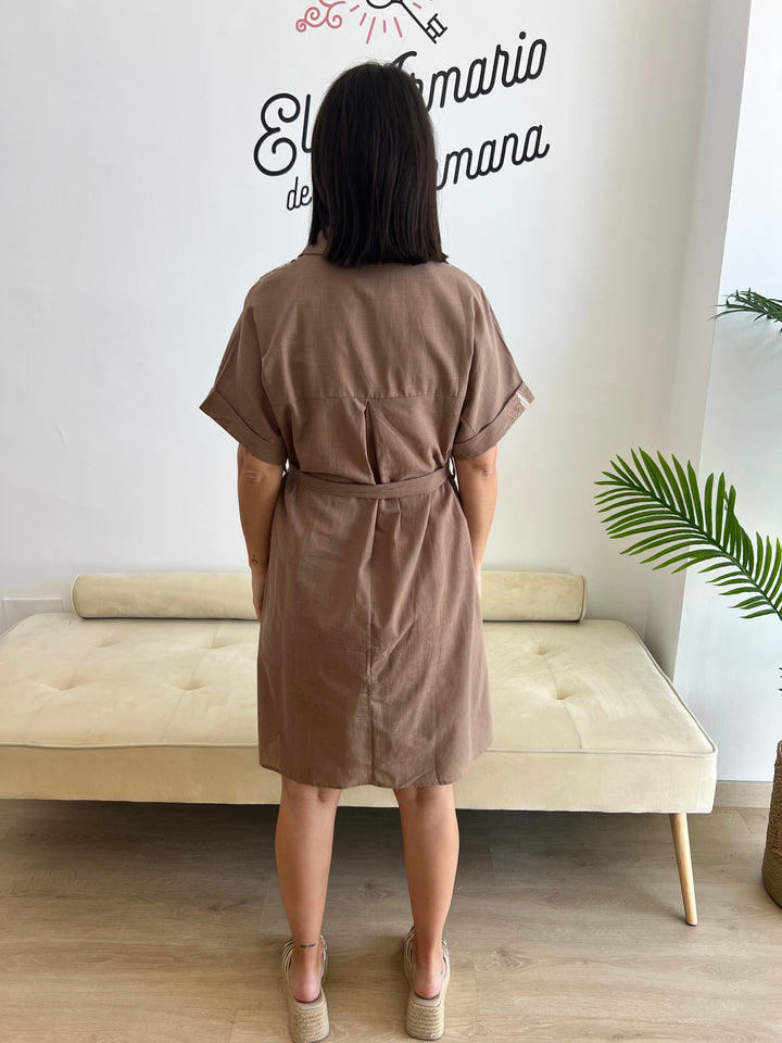Vestido Claudia marrón