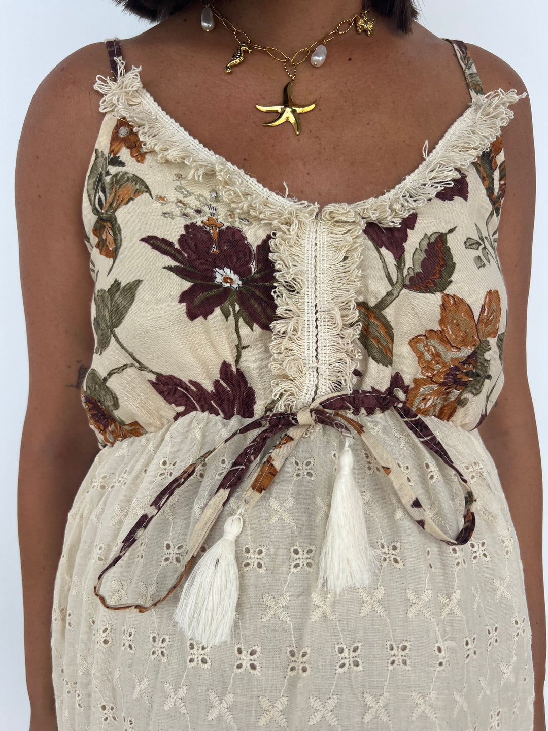 Vestido Manvi beige