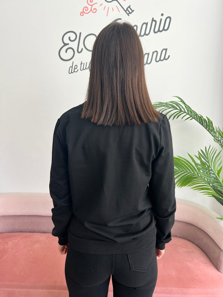 Sudadera J’adore negro