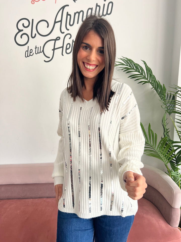 Jersey Sharon blanco