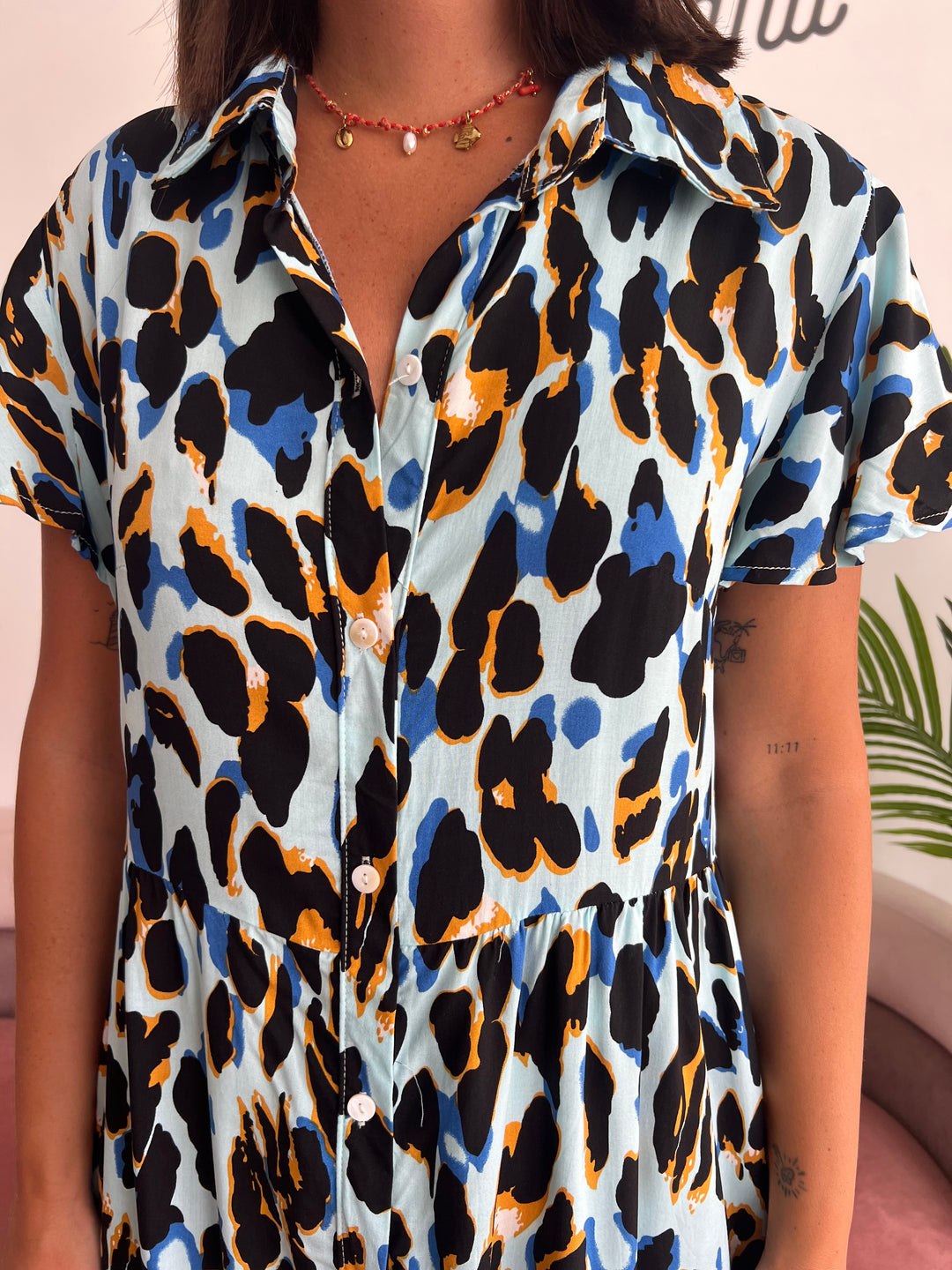 Vestido Carol azul