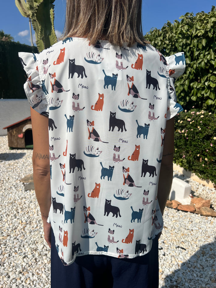 Blusa Gatos