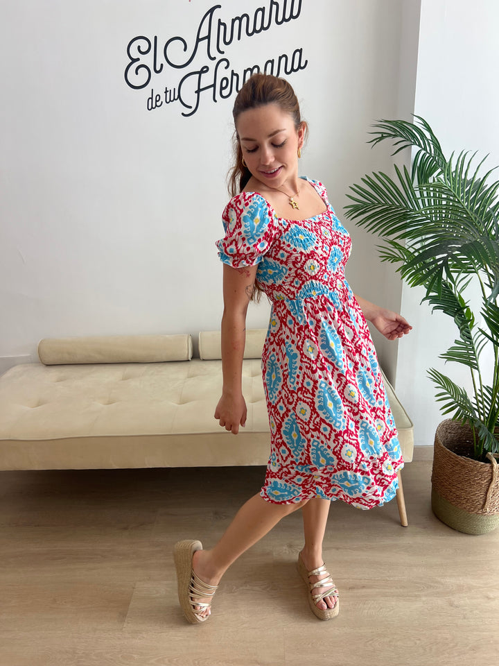 Vestido Candela coral