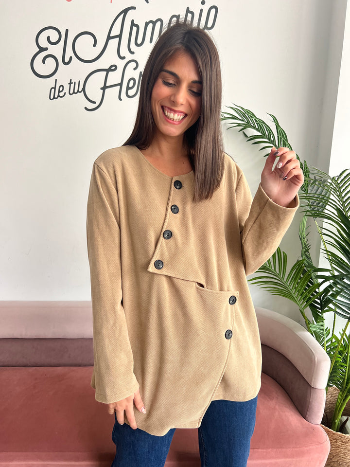 Chaqueta Mamen beige oscuro