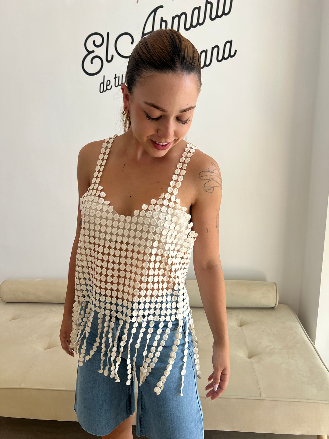 Top Eva beige