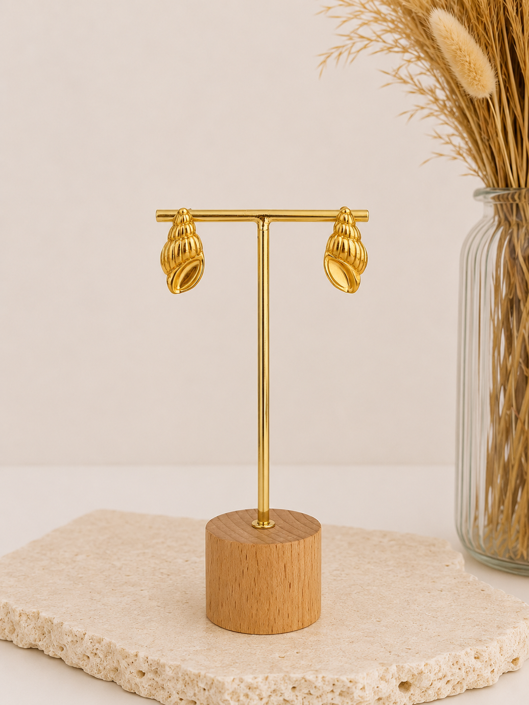 Pendientes Concha (acero)