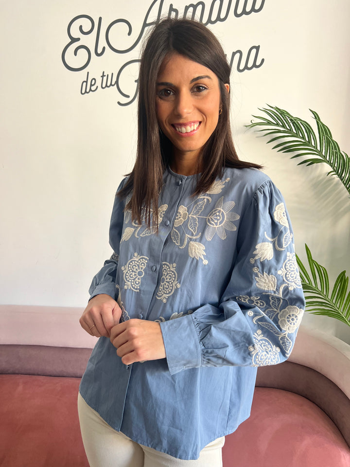 Camisa María celeste