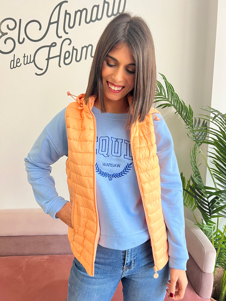 Chaleco Mónica mandarina