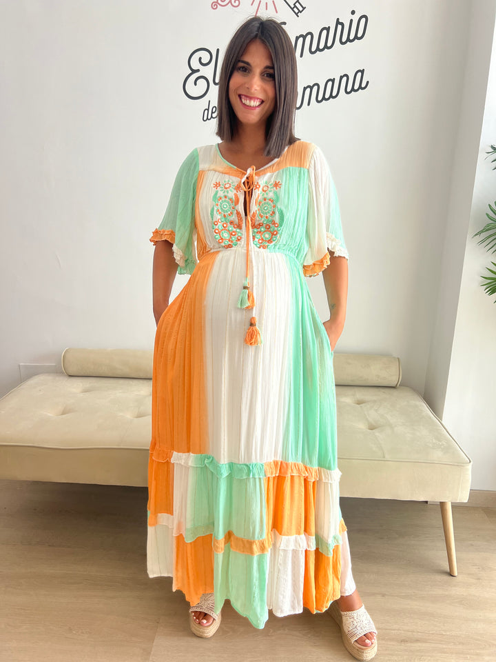 Vestido Manacor mandarina
