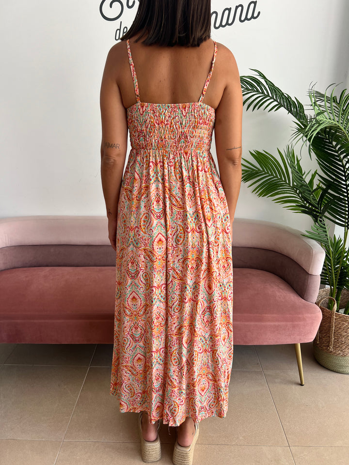 Vestido Lorena naranja