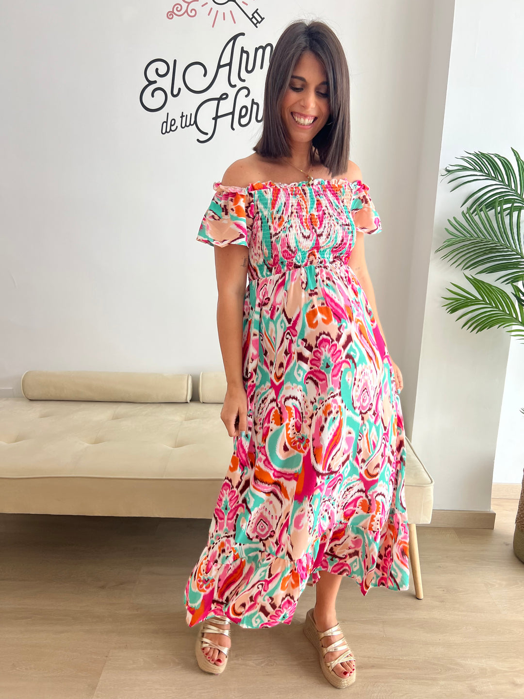 Vestido Norma fucsia