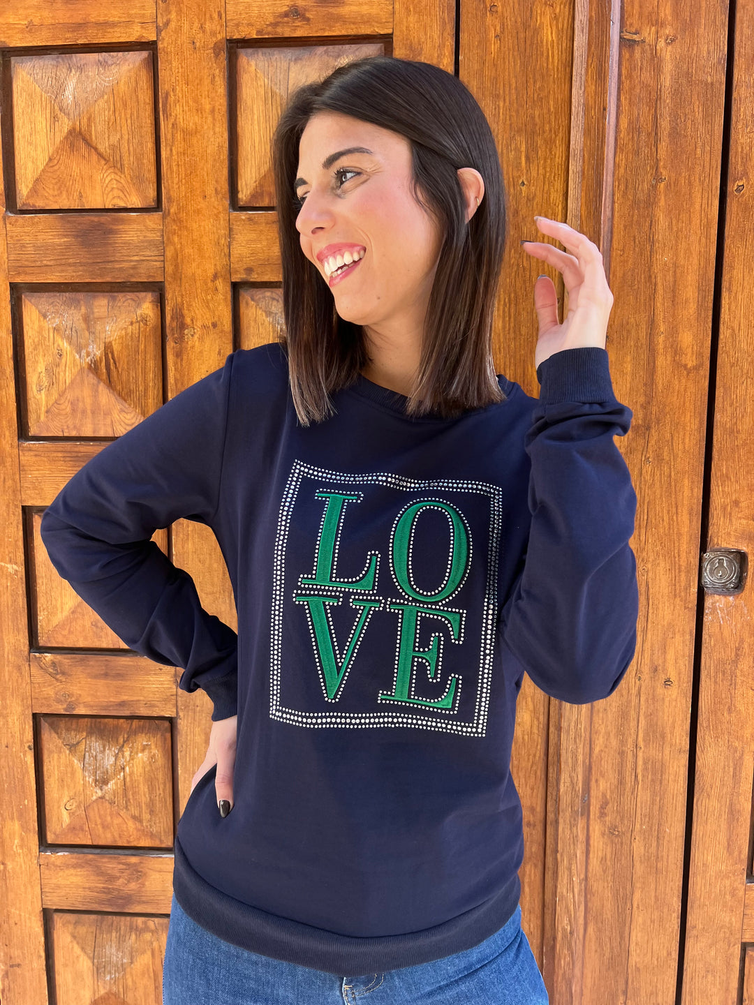 Sudadera Valen azul marino