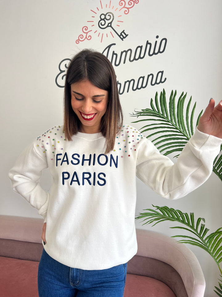 Sudadera París blanco