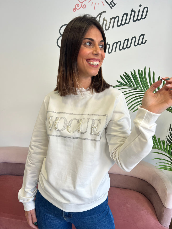 Sudadera Vo blanco