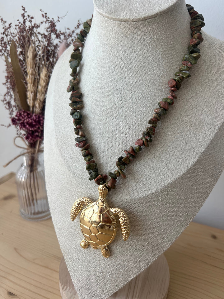 Collar Koa verde