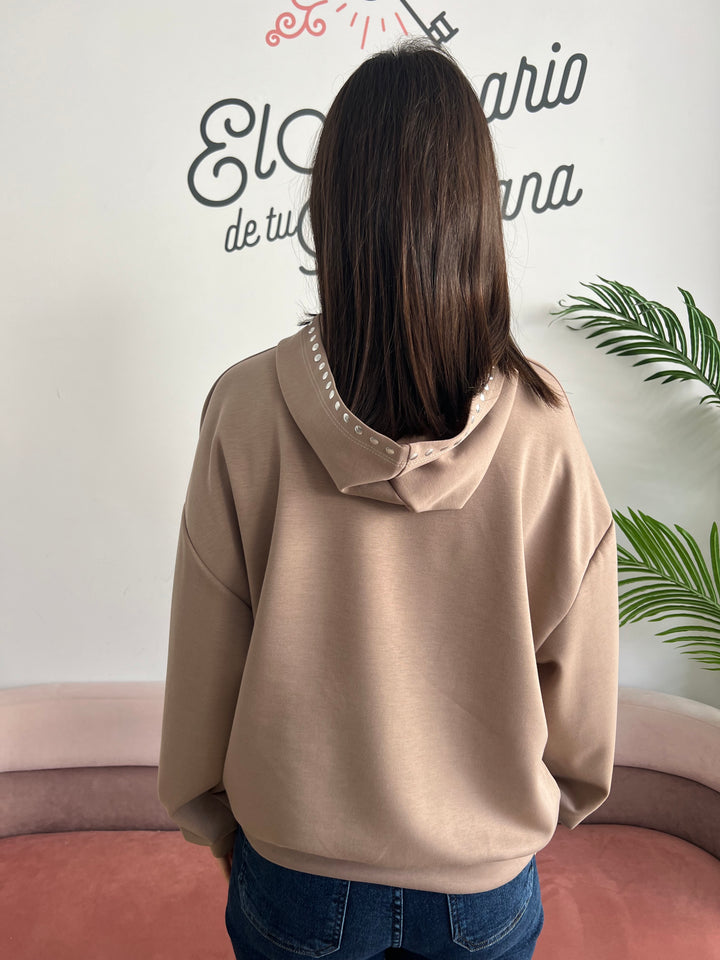 Sudadera Chiara topo