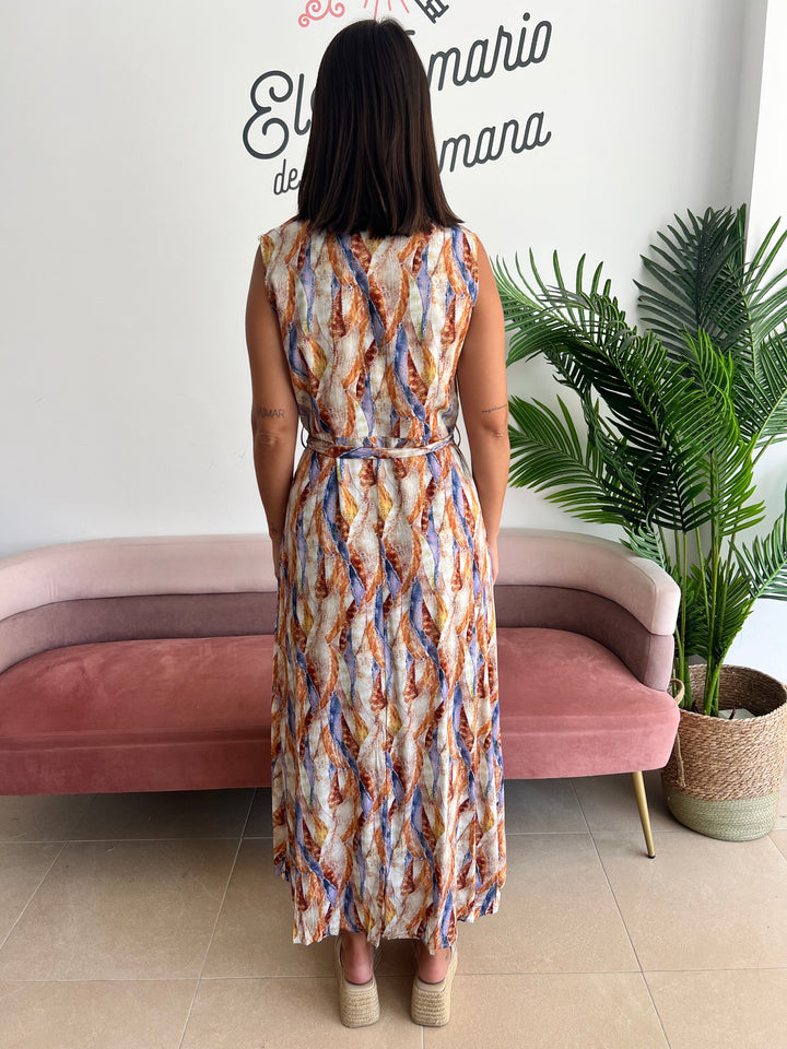 Vestido Cristina marrón
