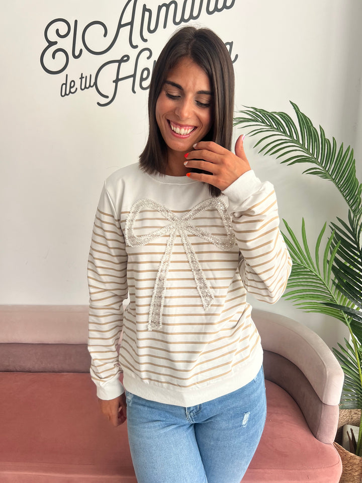 Sudadera Pretty beige