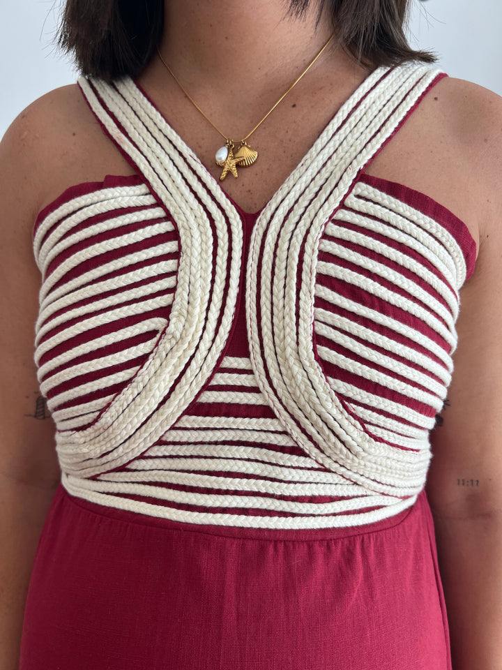 Vestido Tina Burdeos