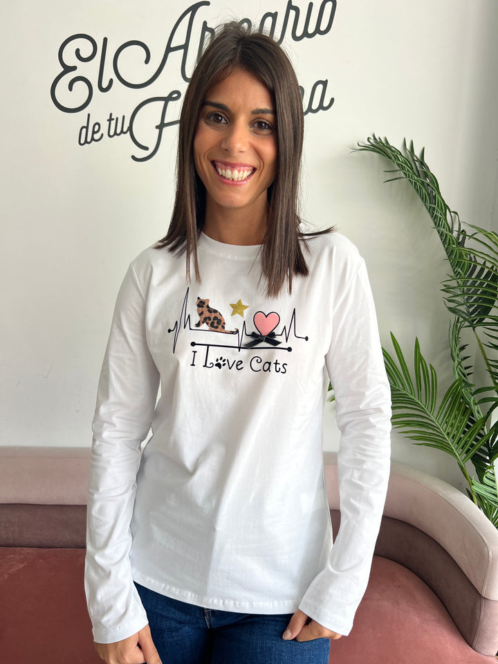 Camiseta Love blanco